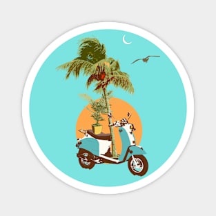 SCOOTER TROPICS Magnet